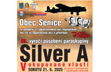 POZVÁNKA na vzpomínkovou akci Silver A 21.6.2025 POZVÁNKA na vzpomínkovou akci Silver A 21.6.2025