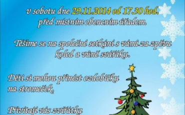 Pozvánka na rozsvěcení stromečku