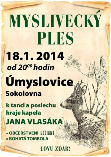 Myslivecký ples Úmyslovice