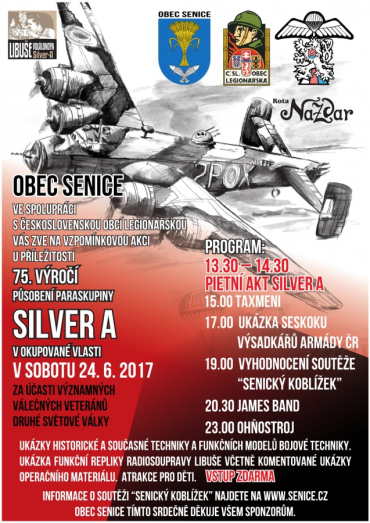Plakát na vzpomínkovou akci