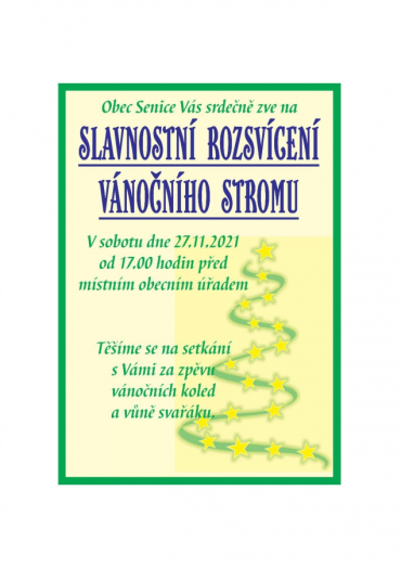 Rozsvěcení stromu 2021