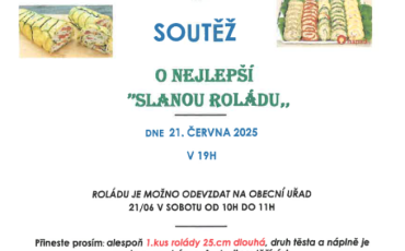 Obec Senice Vás zve na soutěž o nejlepší „slanou roládu“