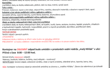 SVOZ NEBEZPEČNÉHO A OBJEMNÉHO ODPADU