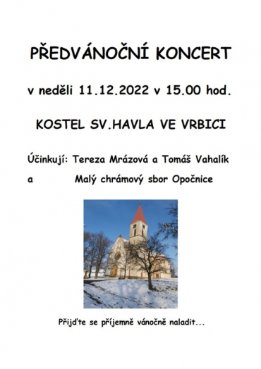 Předvánoční koncert - Vrbice