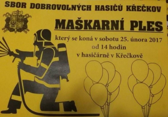 Maškarní dětský Křečkov od 14:00