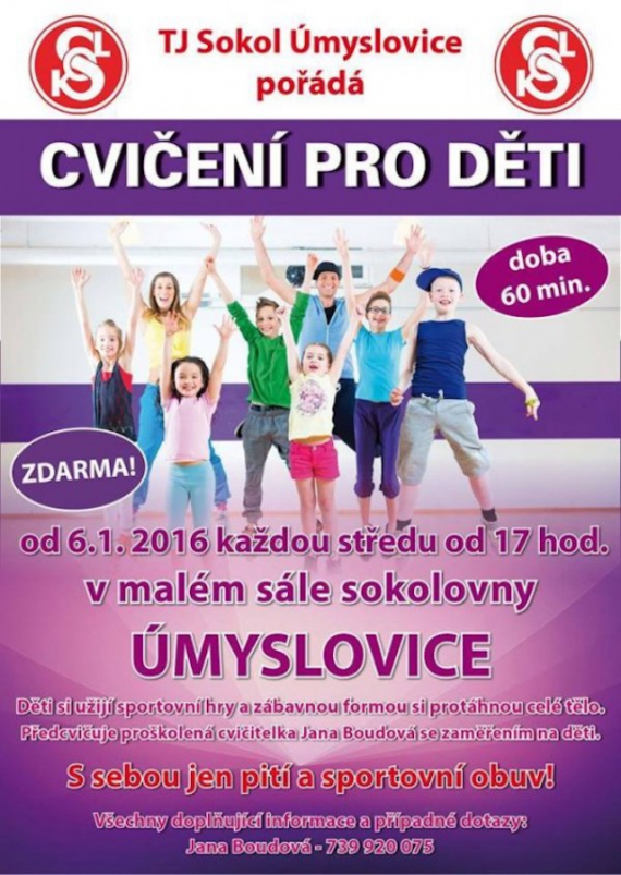Cvičení dětí Sokol Úmyslovice
