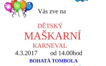 Maškarní dětský Senice od 14:00