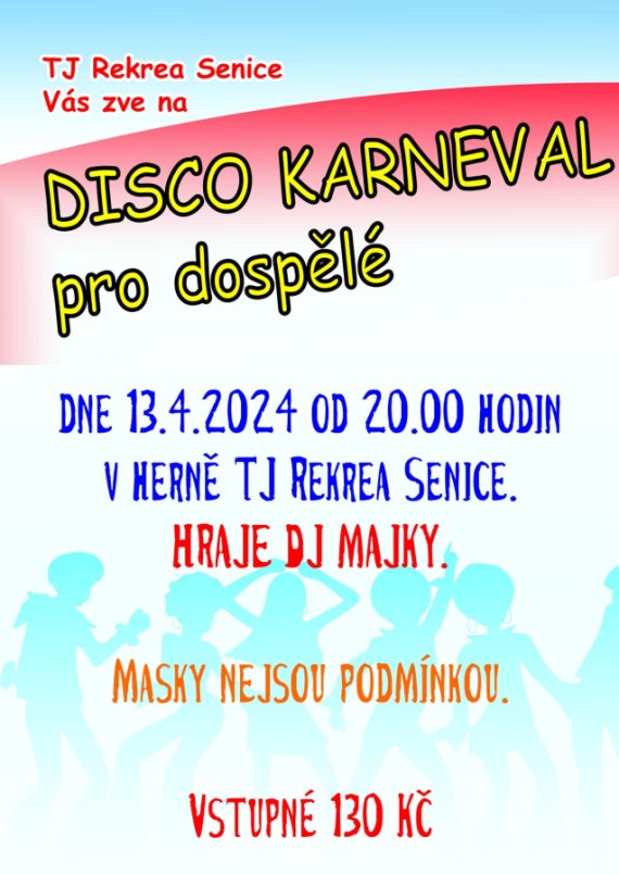 DISCO KARNEVAL pro dospělé