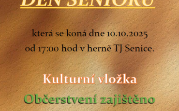 Den SENIORŮ