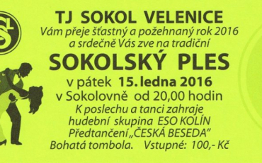 Ples TJ Sokol Velenice