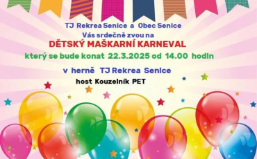DĚTSKÝ MAŠKARNÍ KARNEVAL