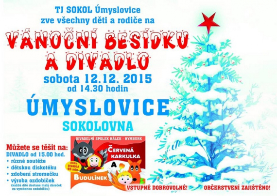 Vánoční besidka a divadlo v Úmyslovicích