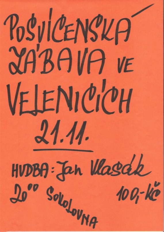 Posvícenská zábava ve Velenicích