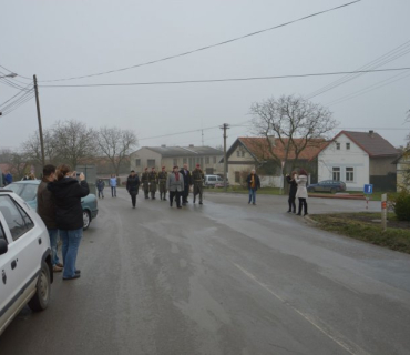 Slavnostní odhalení pamětní desky plk. Josefa Chvalovského,Podmoky