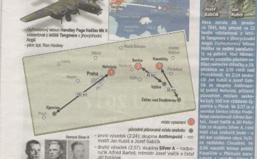 Rekonstrukce událostí těsně po seskoku paraskupiny SILVER A s vysílačkou Libuše
